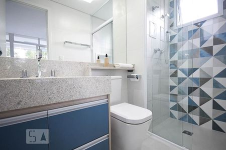 Banheiro Suíte de apartamento à venda com 1 quarto, 35m² em Real Parque, São Paulo