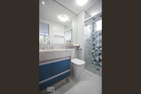 Banheiro Suíte de apartamento à venda com 1 quarto, 35m² em Real Parque, São Paulo