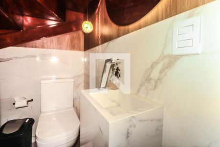 Lavabo de casa de condomínio à venda com 3 quartos, 85m² em Humaitá, Porto Alegre