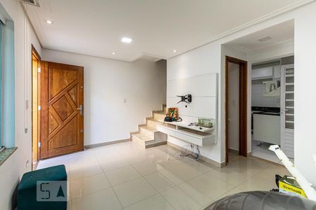 Sala de casa de condomínio à venda com 2 quartos, 90m² em Jardim Rossin, São Paulo