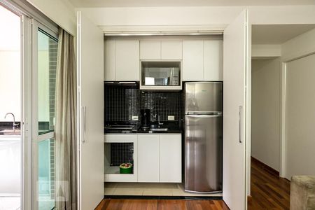 Cozinha de apartamento para alugar com 1 quarto, 132m² em Vila Olímpia, São Paulo