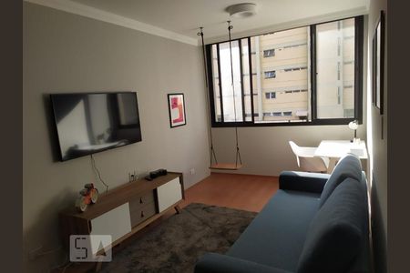 Sala de apartamento para alugar com 1 quarto, 50m² em Vila Madalena, São Paulo