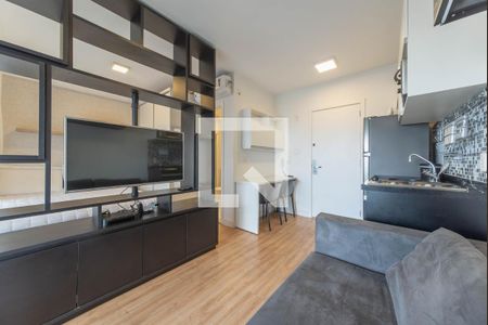 Sala de apartamento à venda com 1 quarto, 33m² em Brooklin Paulista, São Paulo