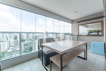 Varanda de apartamento à venda com 1 quarto, 33m² em Brooklin Paulista, São Paulo