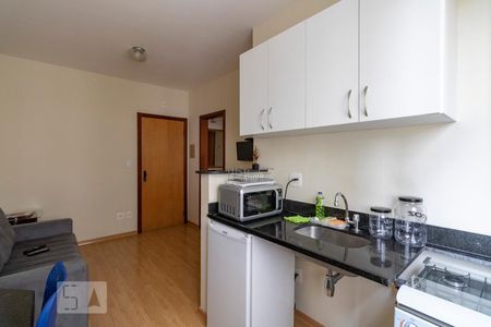 Sala / Cozinha de apartamento para alugar com 1 quarto, 30m² em Savassi, Belo Horizonte