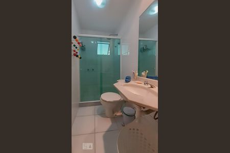 Banheiro da Suíte 2 de apartamento à venda com 2 quartos, 100m² em Laranjeiras, Rio de Janeiro