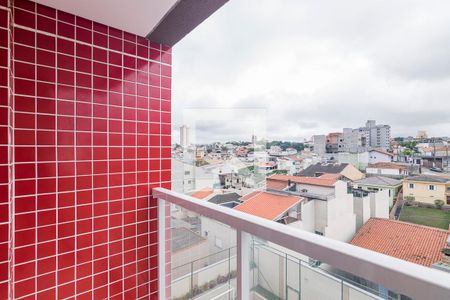 Varanda da Sala de apartamento à venda com 2 quartos, 57m² em Vila Curuçá, Santo André