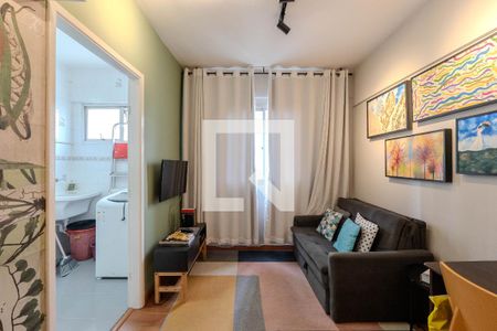 Sala de apartamento para alugar com 1 quarto, 35m² em Consolação, São Paulo