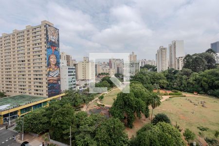 Vista do Quarto de apartamento para alugar com 1 quarto, 35m² em Consolação, São Paulo