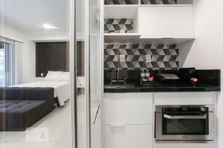 Cozinha de apartamento para alugar com 1 quarto, 40m² em Consolação, São Paulo