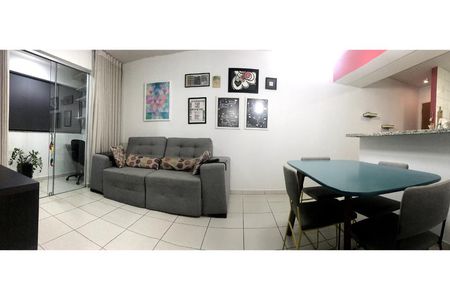 Sala de apartamento para alugar com 2 quartos, 58m² em Residencial Eldorado, Goiânia