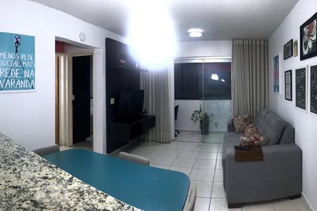 Sala de apartamento para alugar com 2 quartos, 58m² em Residencial Eldorado, Goiânia