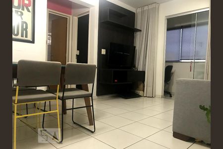 Sala de apartamento para alugar com 2 quartos, 58m² em Residencial Eldorado, Goiânia