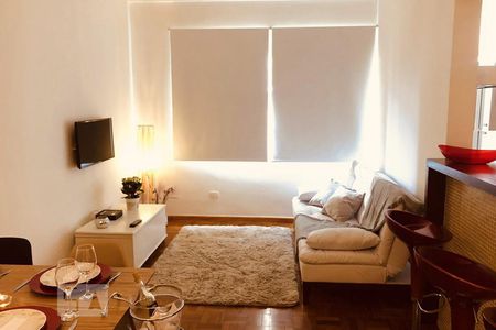 Sala de apartamento à venda com 1 quarto, 57m² em Higienópolis, São Paulo