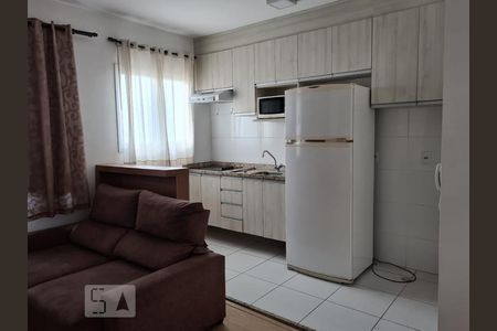 Sala/Cozinha de apartamento à venda com 1 quarto, 29m² em Santa Efigênia, São Paulo