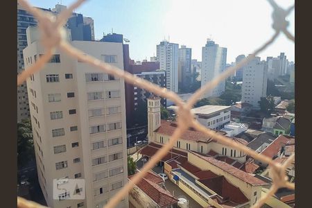 Vista da sacada de apartamento à venda com 1 quarto, 55m² em Cambuí, Campinas