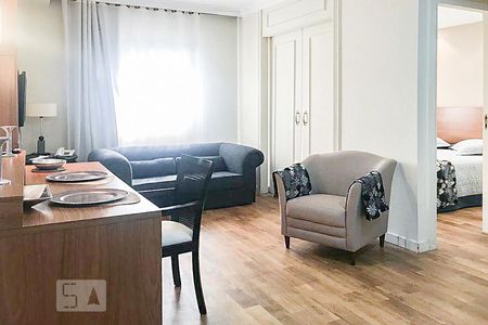 Sala e Cozinha de kitnet/studio à venda com 1 quarto, 40m² em Vila Olímpia, São Paulo