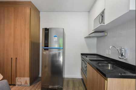 Studio - Cozinha de apartamento para alugar com 1 quarto, 15m² em Santo Amaro, São Paulo