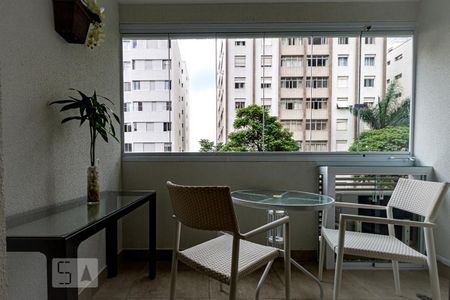 Varanda de kitnet/studio para alugar com 1 quarto, 25m² em Vila Madalena, São Paulo