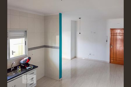 Sala e Cozinha de apartamento à venda com 3 quartos, 80m² em Vila Curuçá, Santo André