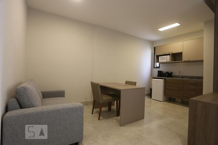 Sala e Cozinha de apartamento para alugar com 1 quarto, 36m² em Centro, São Paulo