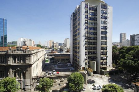 Vista da Sala de apartamento à venda com 1 quarto, 42m² em Centro, Rio de Janeiro