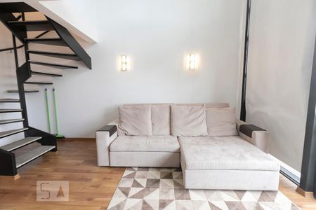 Sala de apartamento à venda com 1 quarto, 55m² em Vila Nova Conceição, São Paulo