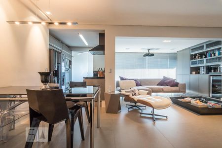 Sala de apartamento à venda com 1 quarto, 80m² em Cidade Monções, São Paulo