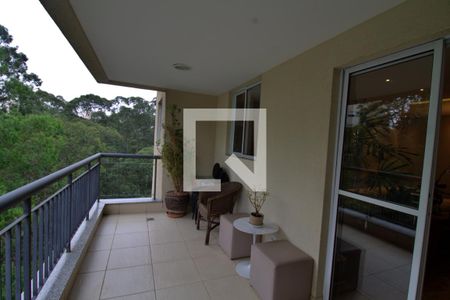 Varanda da Sala de apartamento à venda com 2 quartos, 83m² em Vila Andrade, São Paulo