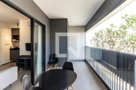 Varanda Integrada de kitnet/studio para alugar com 1 quarto, 33m² em Vila Buarque, São Paulo