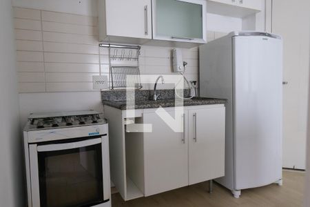 Cozinha de apartamento para alugar com 1 quarto, 30m² em Pinheiros, São Paulo