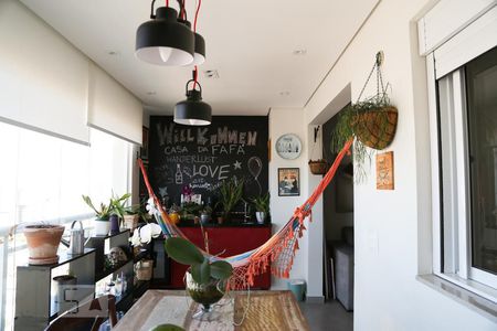 Varanda da Sala de kitnet/studio à venda com 1 quarto, 58m² em Jardim Brasil (zona Sul), São Paulo