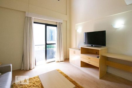 Sala de apartamento para alugar com 1 quarto, 55m² em Moema, São Paulo