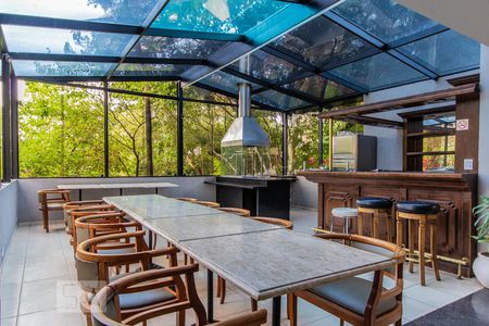 Apartamento para alugar com 45m², 1 quarto e 1 vaga Apartamento para alugar com 45m², 1 quarto e 1 vagaÁrea comum - Churrasqueira