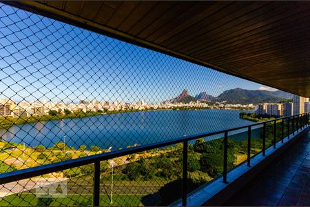 Vista da  Varanda de apartamento à venda com 4 quartos, 380m² em Lagoa, Rio de Janeiro