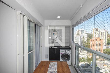 Varanda de apartamento à venda com 1 quarto, 40m² em Vila Andrade, São Paulo