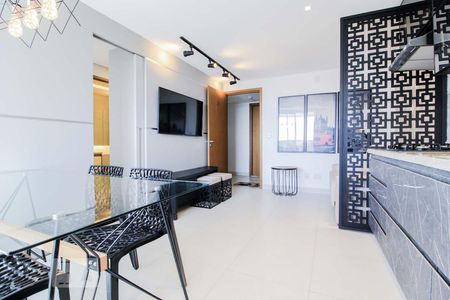 Sala de apartamento para alugar com 1 quarto, 40m² em Jardim Goiás, Goiânia