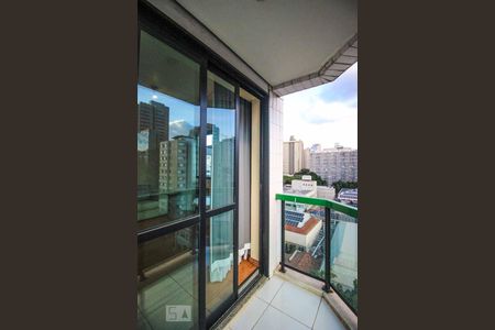 Varanda da Sala de apartamento para alugar com 1 quarto, 45m² em Funcionários, Belo Horizonte
