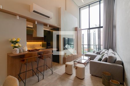 Sala de apartamento à venda com 2 quartos, 74m² em Vila Olímpia, São Paulo