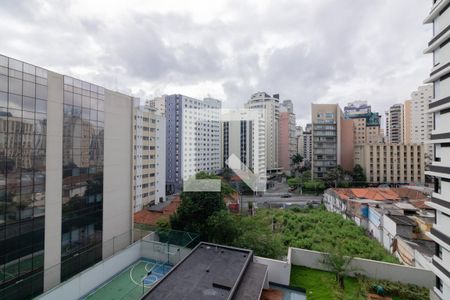 Vista Sala de apartamento à venda com 2 quartos, 74m² em Vila Olímpia, São Paulo