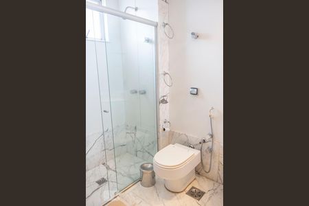 Banheiro da suíte de apartamento à venda com 3 quartos, 220m² em Santo Antônio, Belo Horizonte