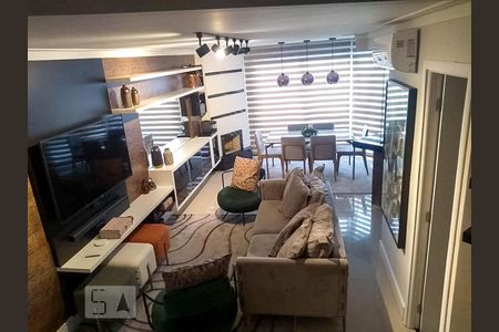 Sala de apartamento à venda com 1 quarto, 104m² em Jardim Sílvia, Santo André