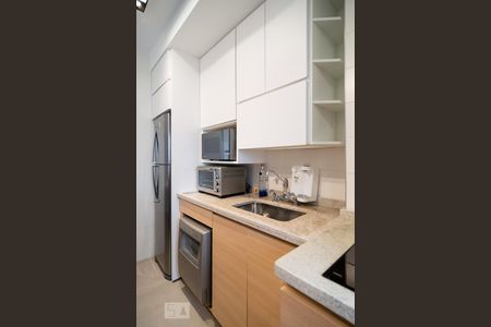 Studio Cozinha de kitnet/studio para alugar com 1 quarto, 33m² em Brooklin Paulista, São Paulo