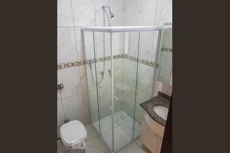 Banheiro do Quarto 1 de apartamento para alugar com 3 quartos, 95m² em Vila Assunção, Santo André