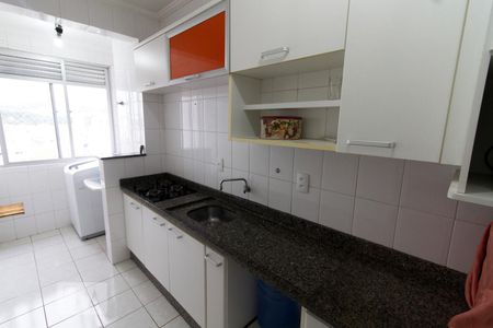 Cozinha de apartamento para alugar com 2 quartos, 65m² em Praia Comprida, São José