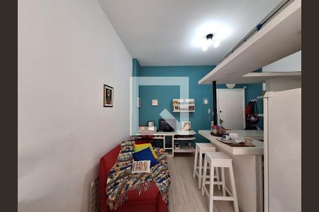 Sala/Cozinha de kitnet/studio à venda com 1 quarto, 28m² em Glória, Rio de Janeiro