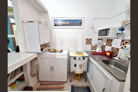 Cozinha de kitnet/studio à venda com 1 quarto, 28m² em Glória, Rio de Janeiro