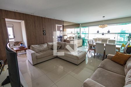 Sala de apartamento à venda com 4 quartos, 125m² em Castelo, Belo Horizonte