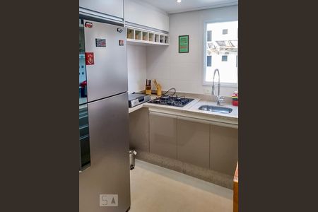 Cozinha de apartamento à venda com 2 quartos, 60m² em Vila Curuçá, Santo André