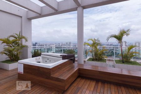 Àrea comum - Terraço de kitnet/studio à venda com 1 quarto, 32m² em Barra Funda, São Paulo